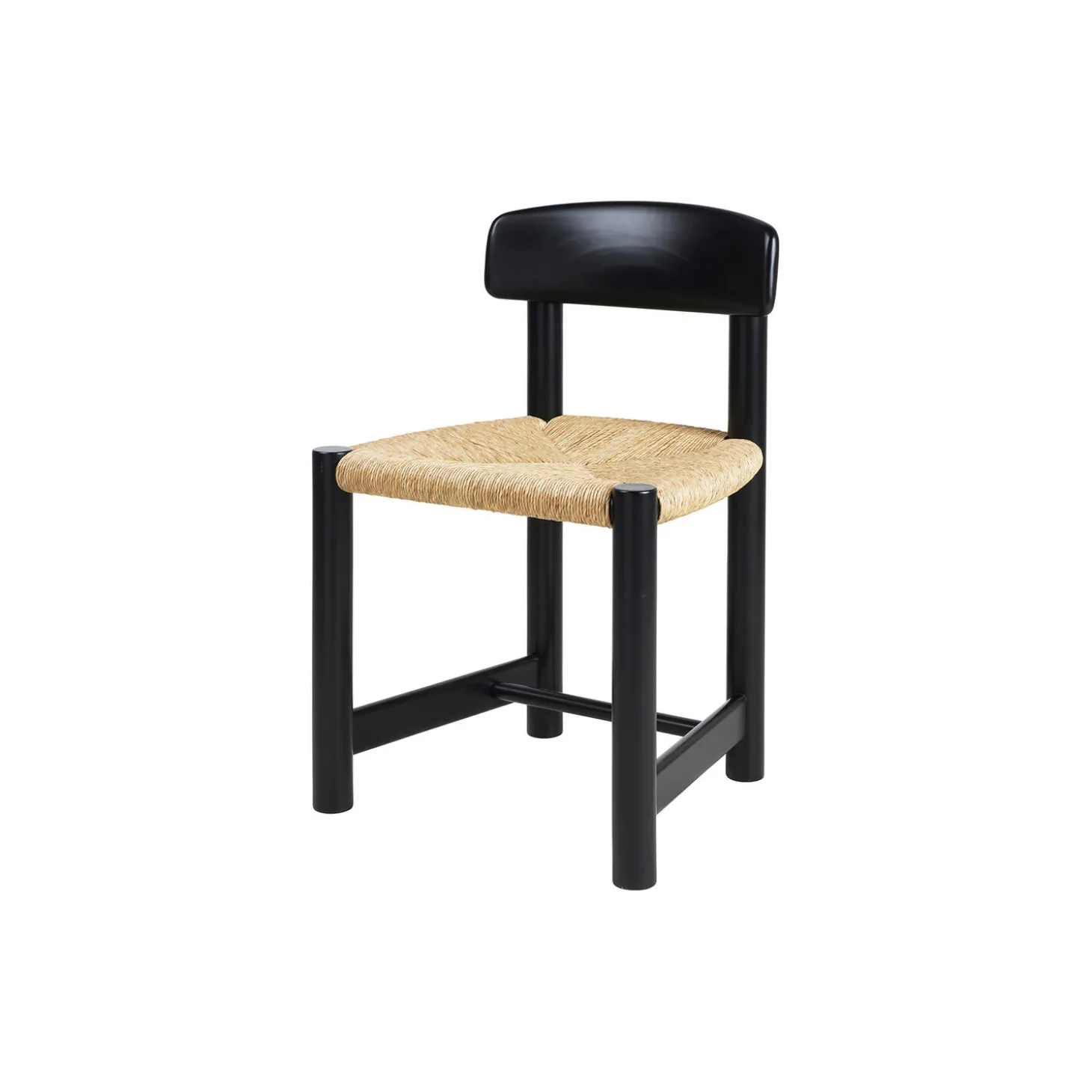 Daumiller Side Chair, brown/black pine