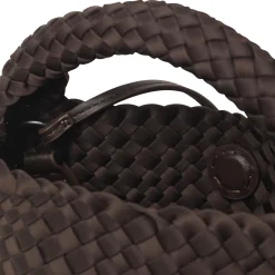 Day Braiding Handbag, chocolate plum