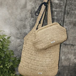 Day Crochet Clutch, coriander beige