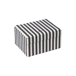 Day Stripes Jewelry Box Small, navy blazer