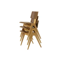 Daystak RD1 Side Chair, beech/walnut