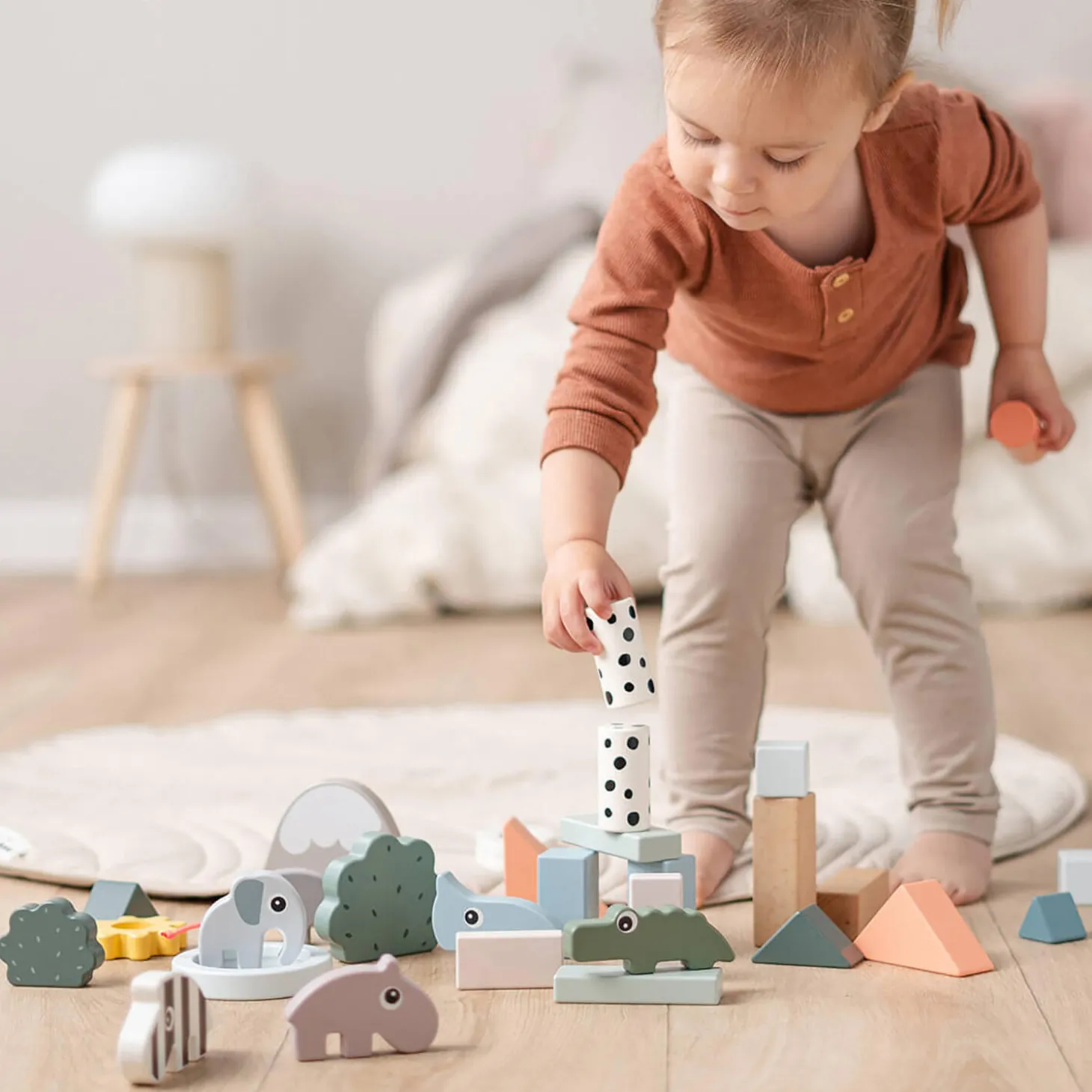 Deer Friends byggeklodser 34 stk., colour mix