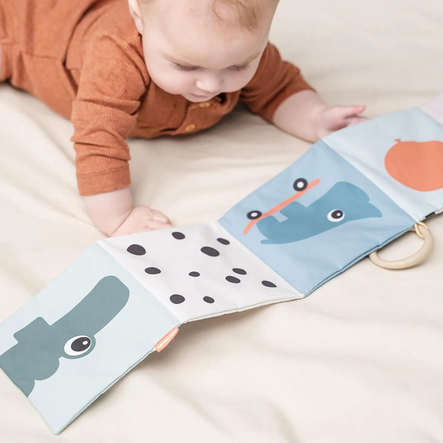 Deer Friends folde-ud stofbog, colour mix