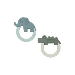 Deer Friends 2-pak bidelegetøj, green/blue