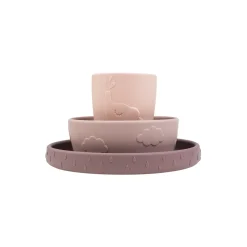 Deer Friends stick&stay spisesæt, powder