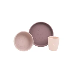 Deer Friends stick&stay spisesæt, powder