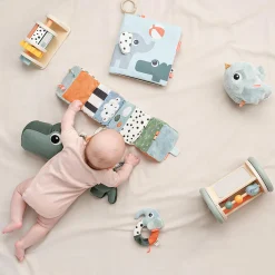 Deer Friends tummy time stofbog, colour mix