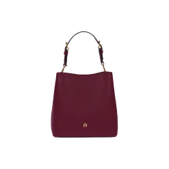 Delia S Hobo Bag, burgundy