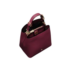 Delia S Hobo Bag, burgundy