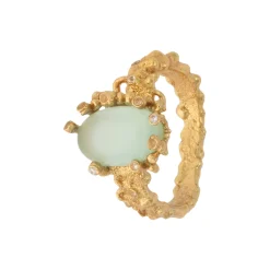 DELUSIVE TRUTH RING, forgyldt/mint