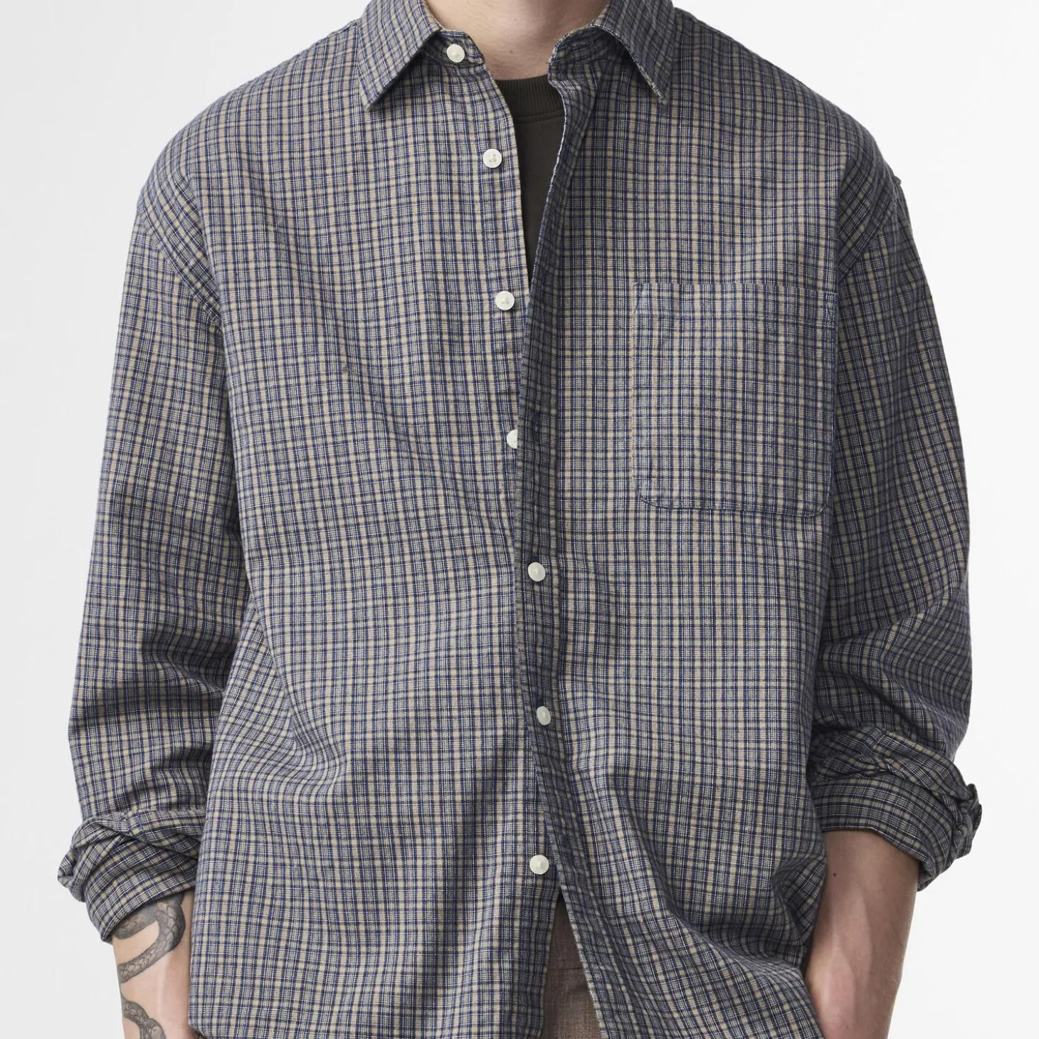 Deon 5465, indigo check