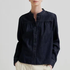 Dera Denim Shirt, dark blue denim
