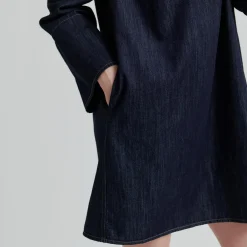 Dera Denim Tunic Dress, dark blue denim