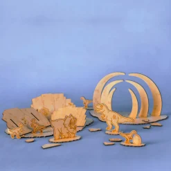 Dinosaur trælegetøj | Kampen i ødemarken