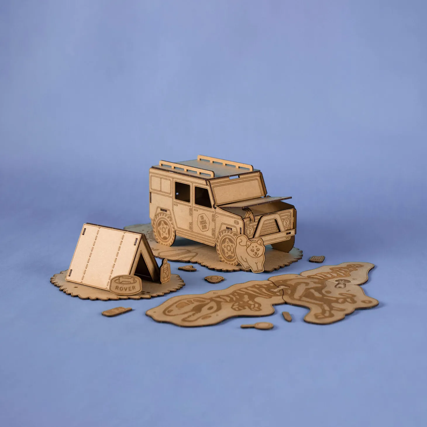 Dinosaur trælegetøj | Rover's udflugt