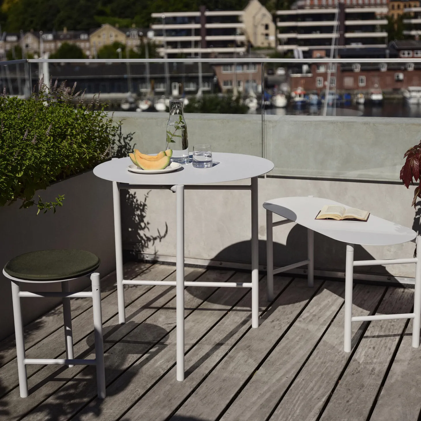 Disc bord, soft grey