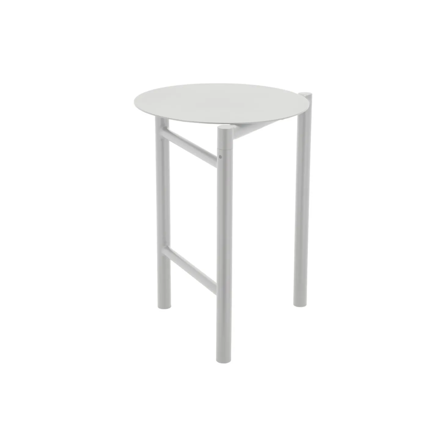 Disc skammel, soft grey