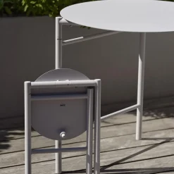 Disc skammel, soft grey