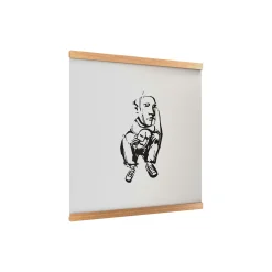 Display SINGLE, olieret eg