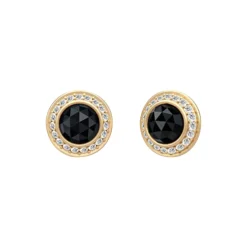 Divine Earstuds, gold/black