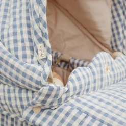 Doll Pram, captains blue check