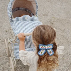 Doll Pram, captains blue check