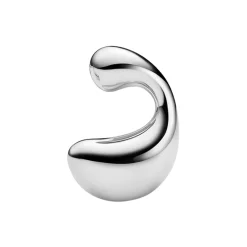Dolphin Splash Stud Left, silver