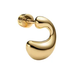 Dolphin Splash Stud Left, gold
