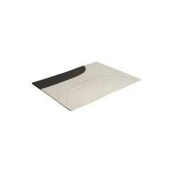 Dotted Balance gulvtæppe, hvid/sort