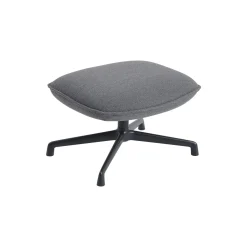 Doze Ottoman with Swivel Base, ocean/anthracite black