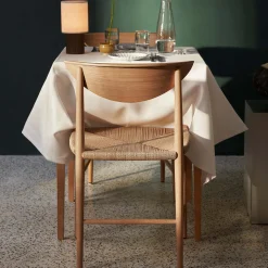 Drawn HM3 spisebordsstol, olieret eg