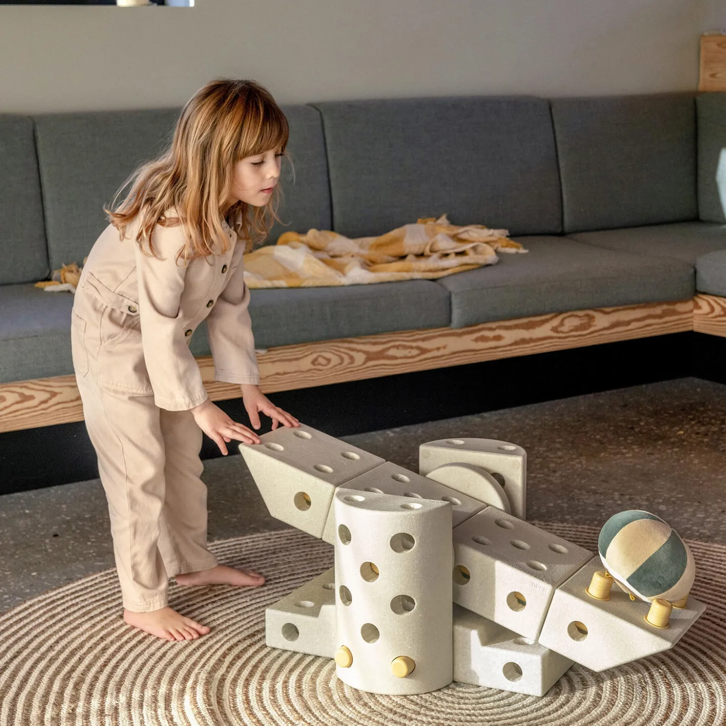 Dreamer sæt, sand grey/honey yellow