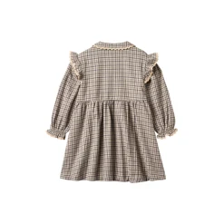 Dress L/S Alissa, blue check