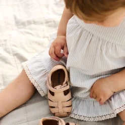 Dress Ruffle Ayla, 9444 summer blue stripe