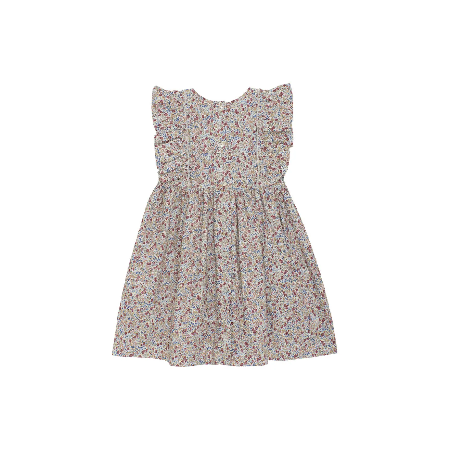 Dress SS Liberty Fabric, sepia rose