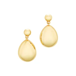 Drop Øreringe, forgyldt