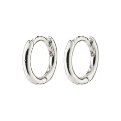 EANNA recycled huggie hoops, sølvbelagt