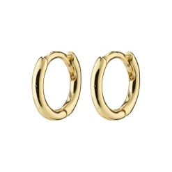 EANNA recycled huggie hoops, guldbelagt
