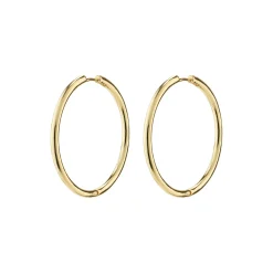 EANNA recycled maxi hoops, guldbelagt