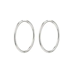 EANNA recycled maxi hoops, sølvbelagt