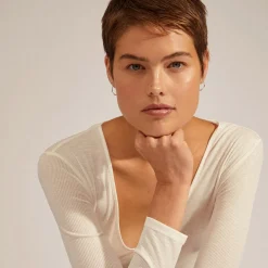 EANNA recycled medium hoops, sølvbelagt