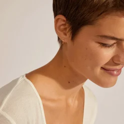 EANNA recycled små hoops, guldbelagt