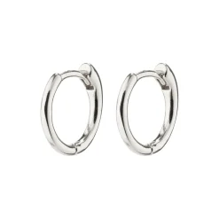 EANNA recycled små hoops, sølvbelagt