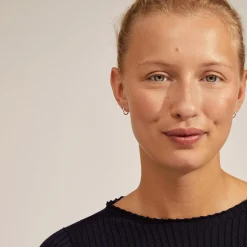 EANNA recycled små hoops, sølvbelagt