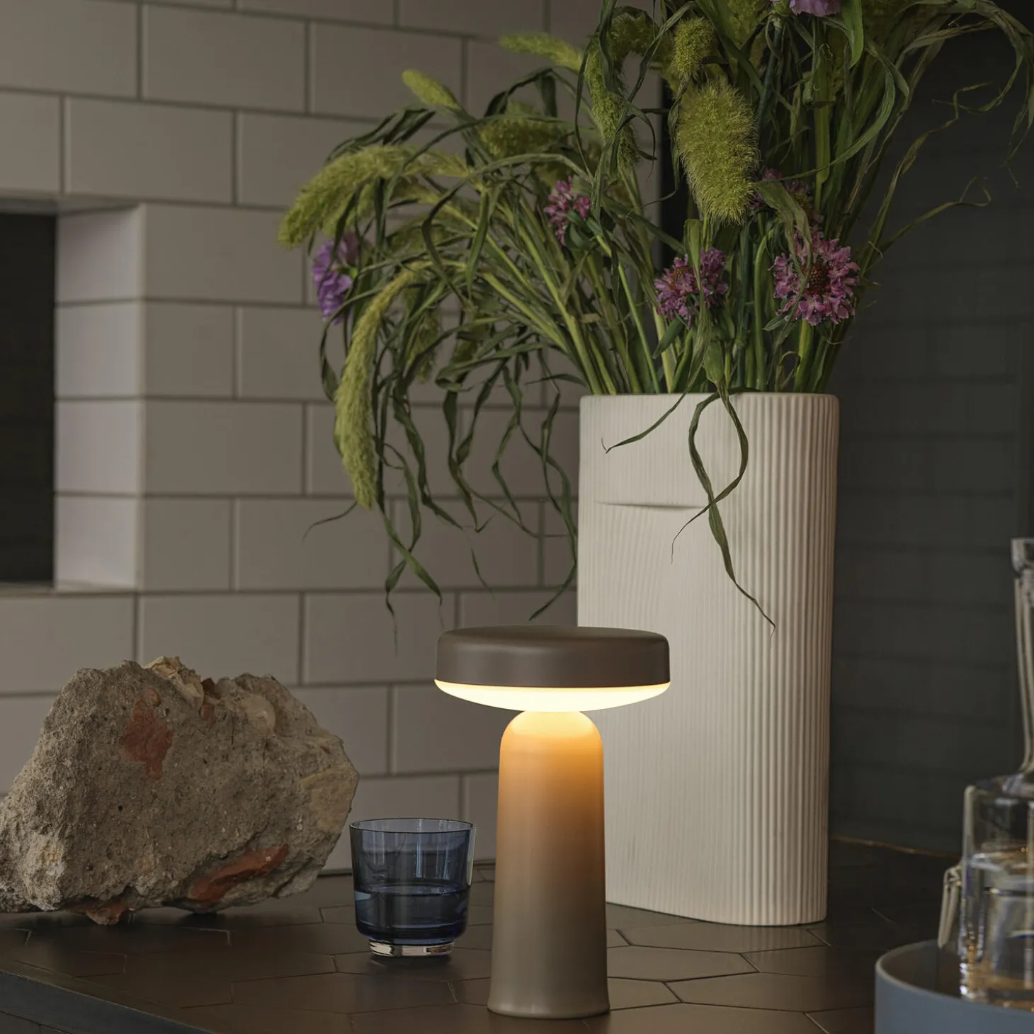 Ease Portable Lamp, taupe
