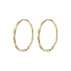 EDDY recycled organiske maxi hoops, guldbelagt
