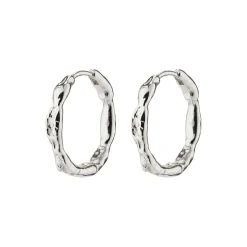 EDDY recycled organiske medium hoops, sølvbelagt
