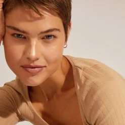 EDDY recycled organiske små hoops, sølvbelagt