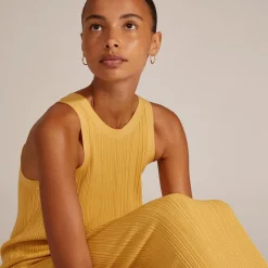 EDDY recycled organiske store hoops, guldbelagt