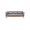 EJ315 3 pers. sofa, 005 Scoria/sæbebehandlet eg